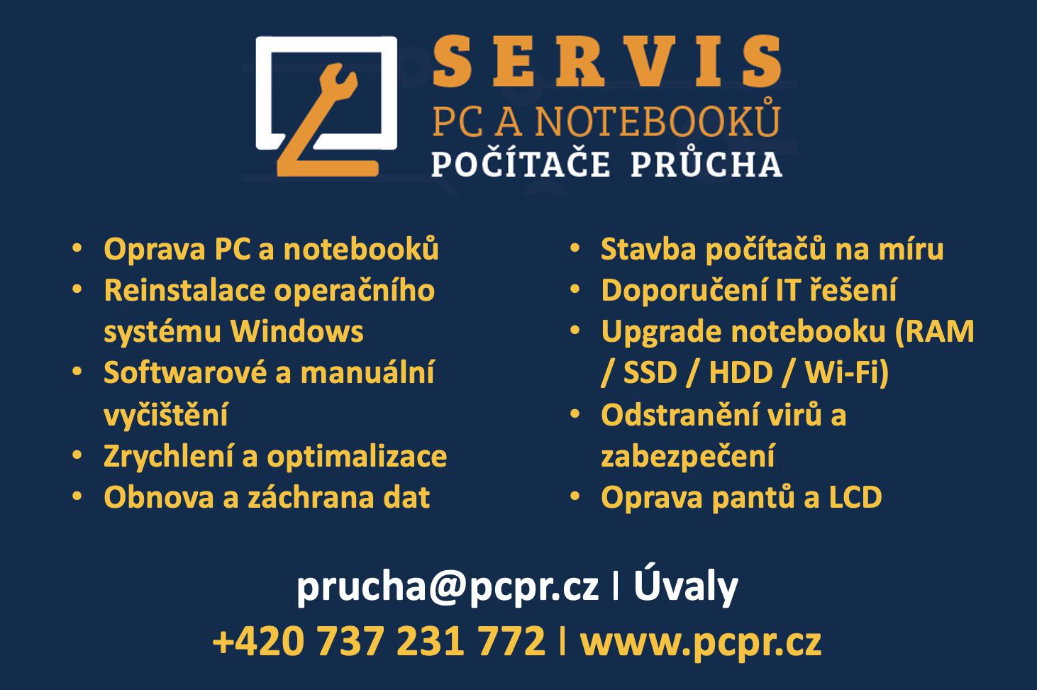 Servis PC - oprava počítačů a notebooků