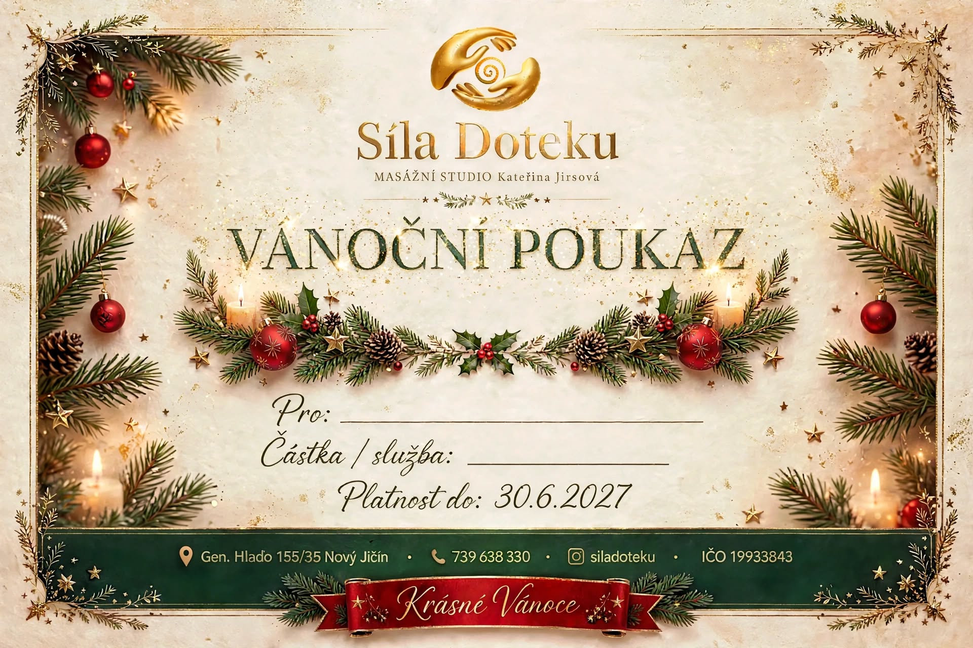 Vánoční poukázky