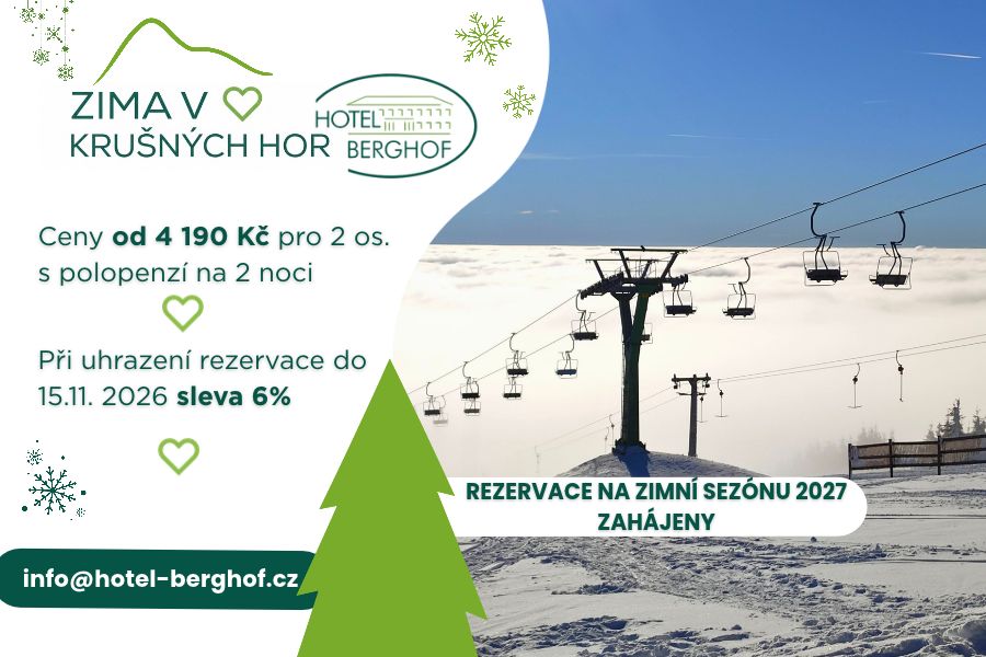 Rezervace na zimní sezónu 2027 ZAHÁJENY