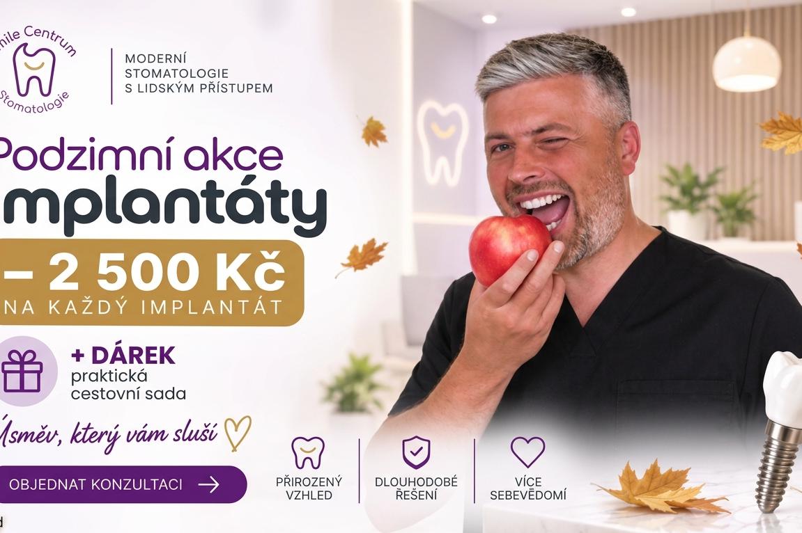 Sleva na každý implantát 2500 Kč