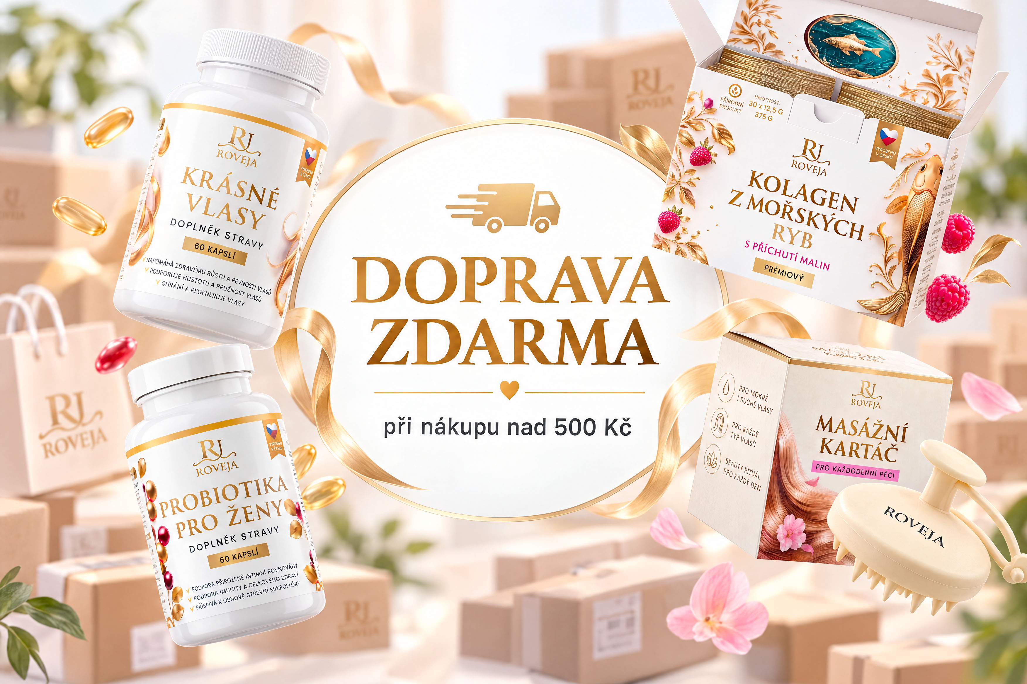 Doprava ZDARMA na všechny naše produkty!