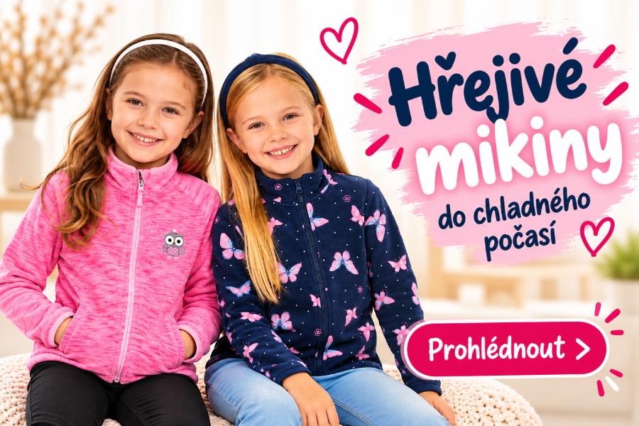 Teplé mikiny na každý den!