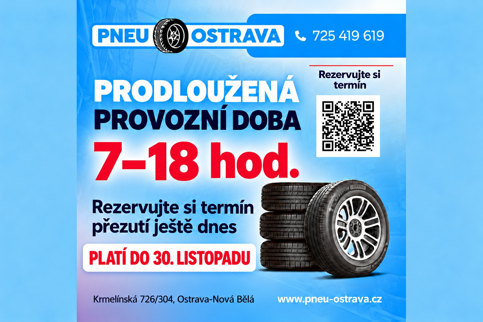 Přezutí stihnete před prací i po ní!