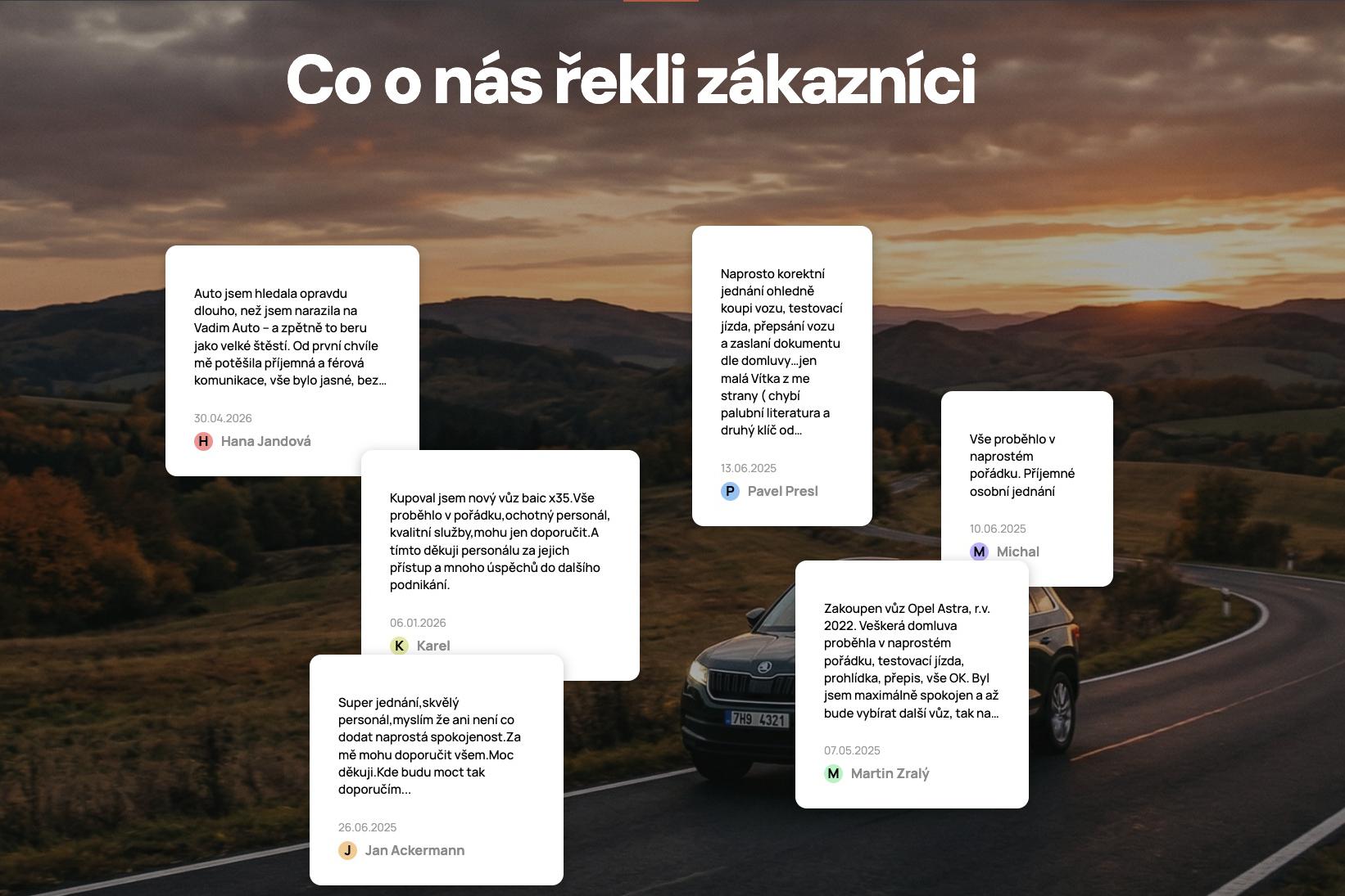 Reference, které nás těší