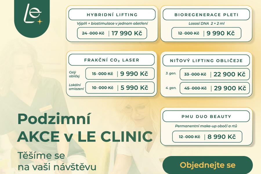Podzimní akce v LE CLINIC