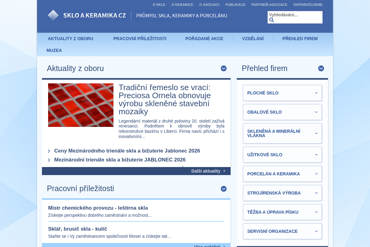 Sklo a keramika