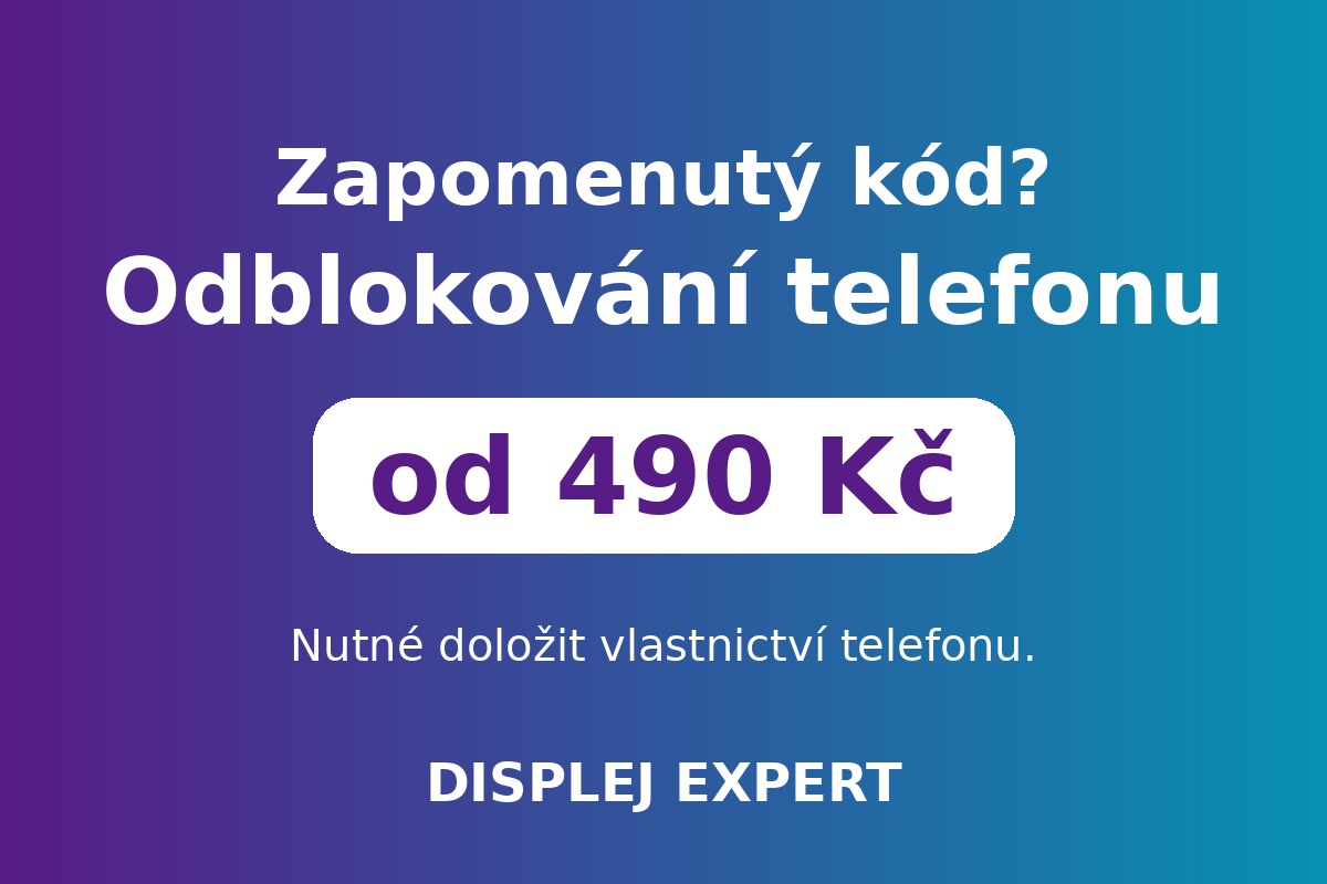 Odblokování telefonu po zapomenutém kódu