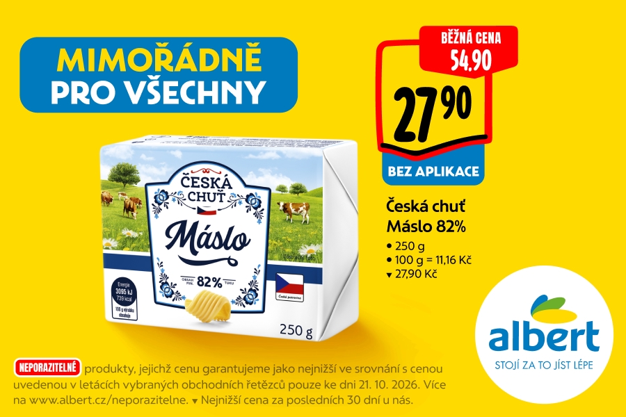 Česká chuť Máslo 82%