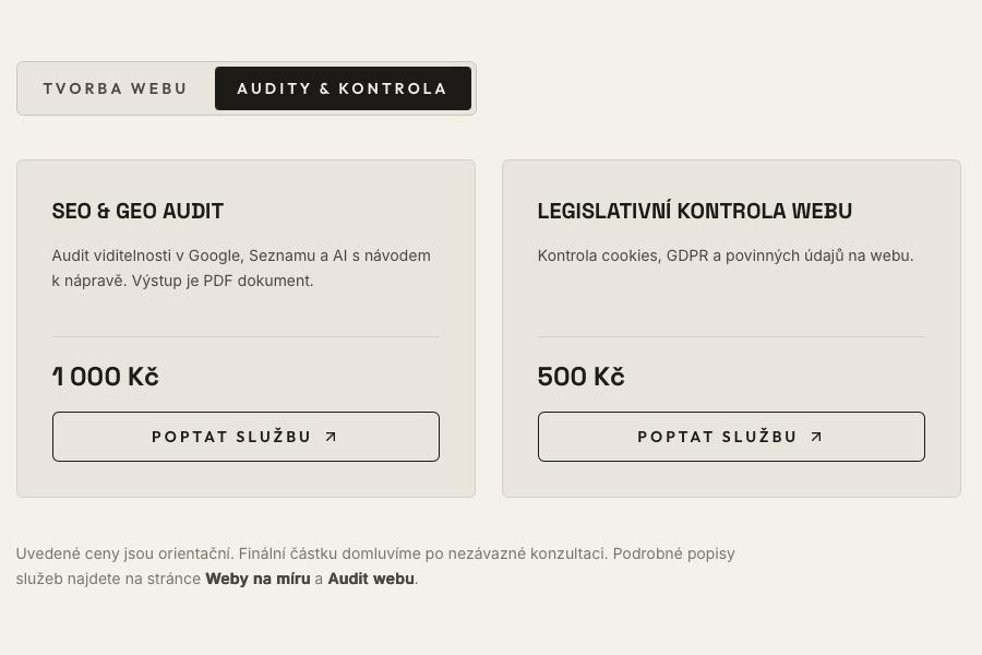Audit webu