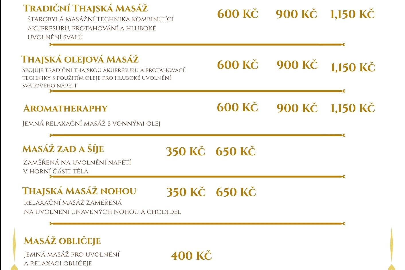 Thajské Masáže
