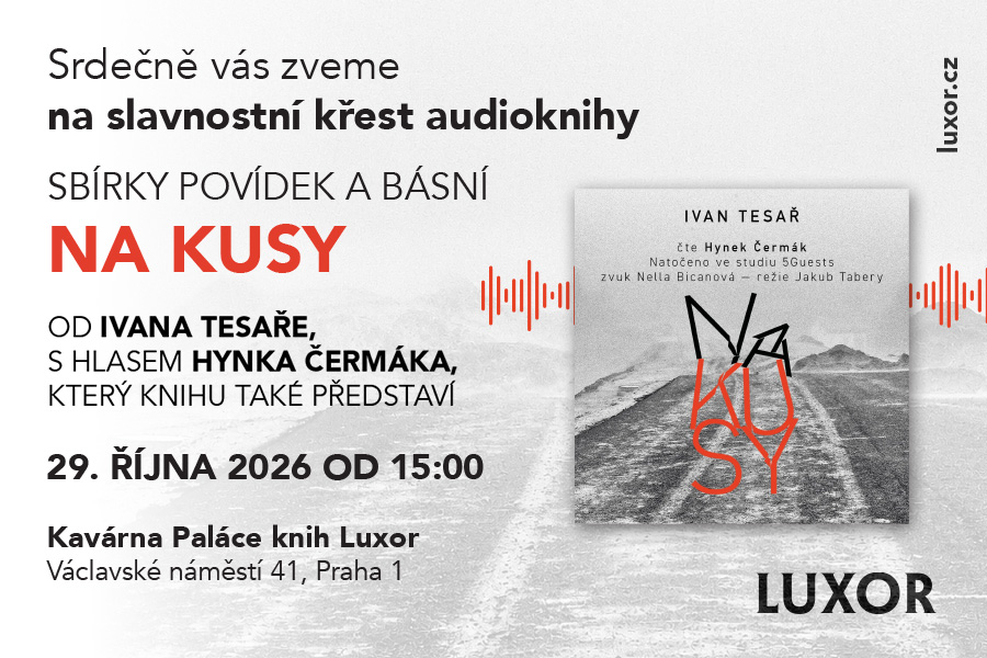 Křest audioknihy Na kusy Ivana Tesaře