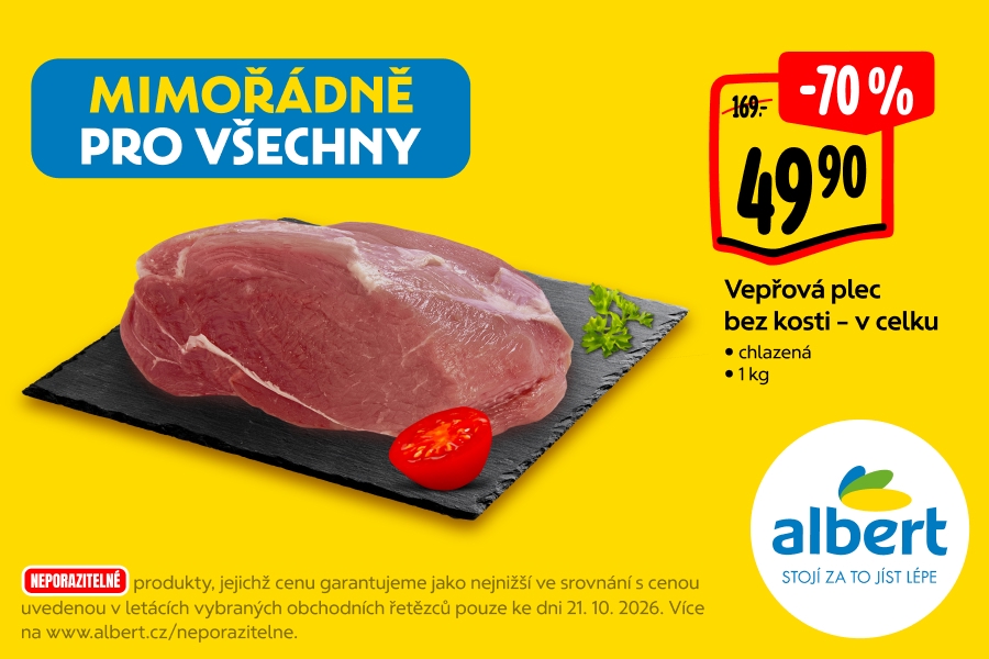 Vepřová plec bez kosti - v celku