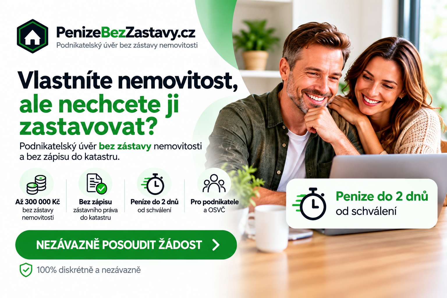Peníze pro podnikání bez zástavy nemovitosti