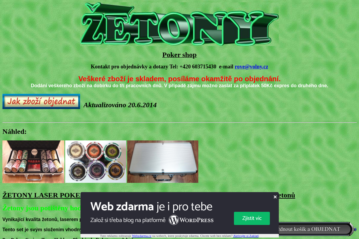 Zetony.prodejce.cz