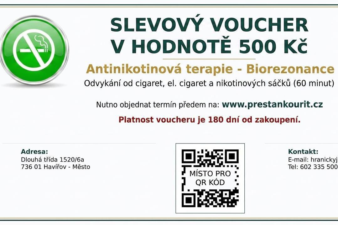 Slevový voucher na odvykání kouření