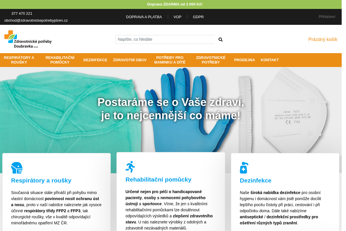 ZDRAVOTNICKÉ POTŘEBY DOUBRAVKA s.r.o.