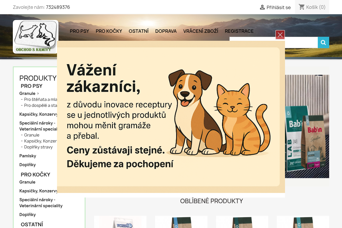 Obchodskrmivy.cz