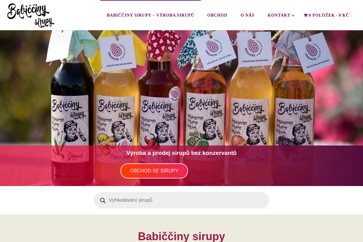 Babiccinysirupy.cz