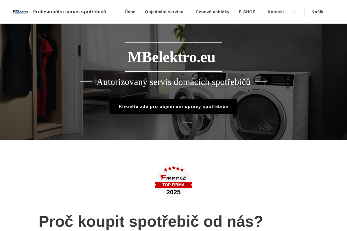 Martin Máj - servis domácích spotřebičů