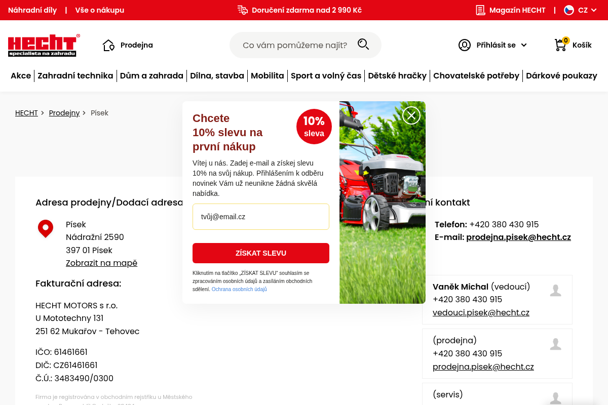 HECHT - specialista na zahradu