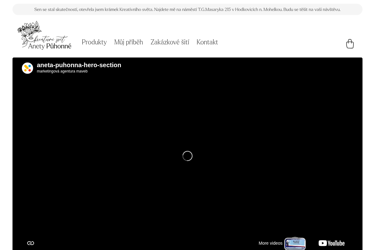 Kreativní svět Anety Půhonné