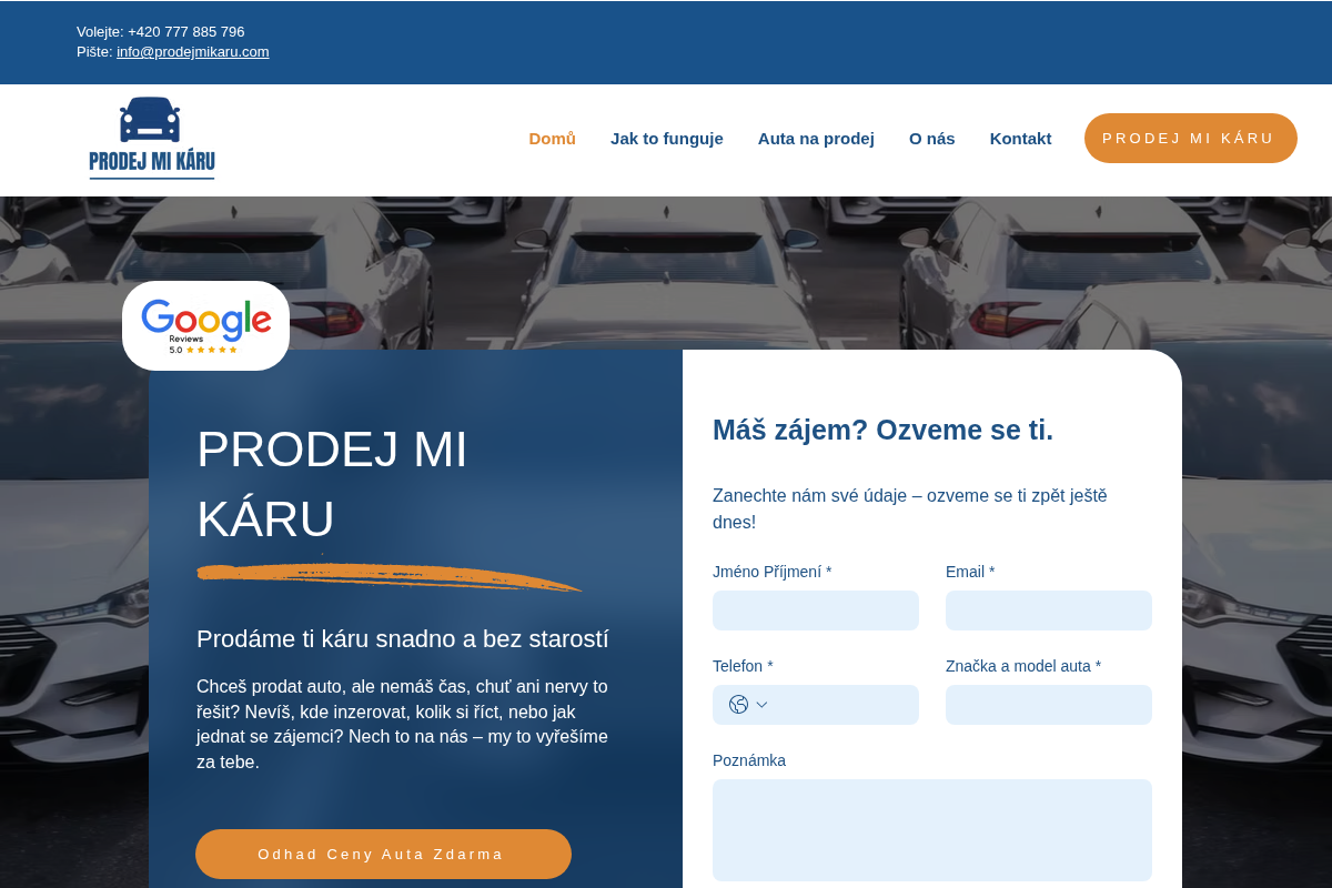 Prodej Mi Káru