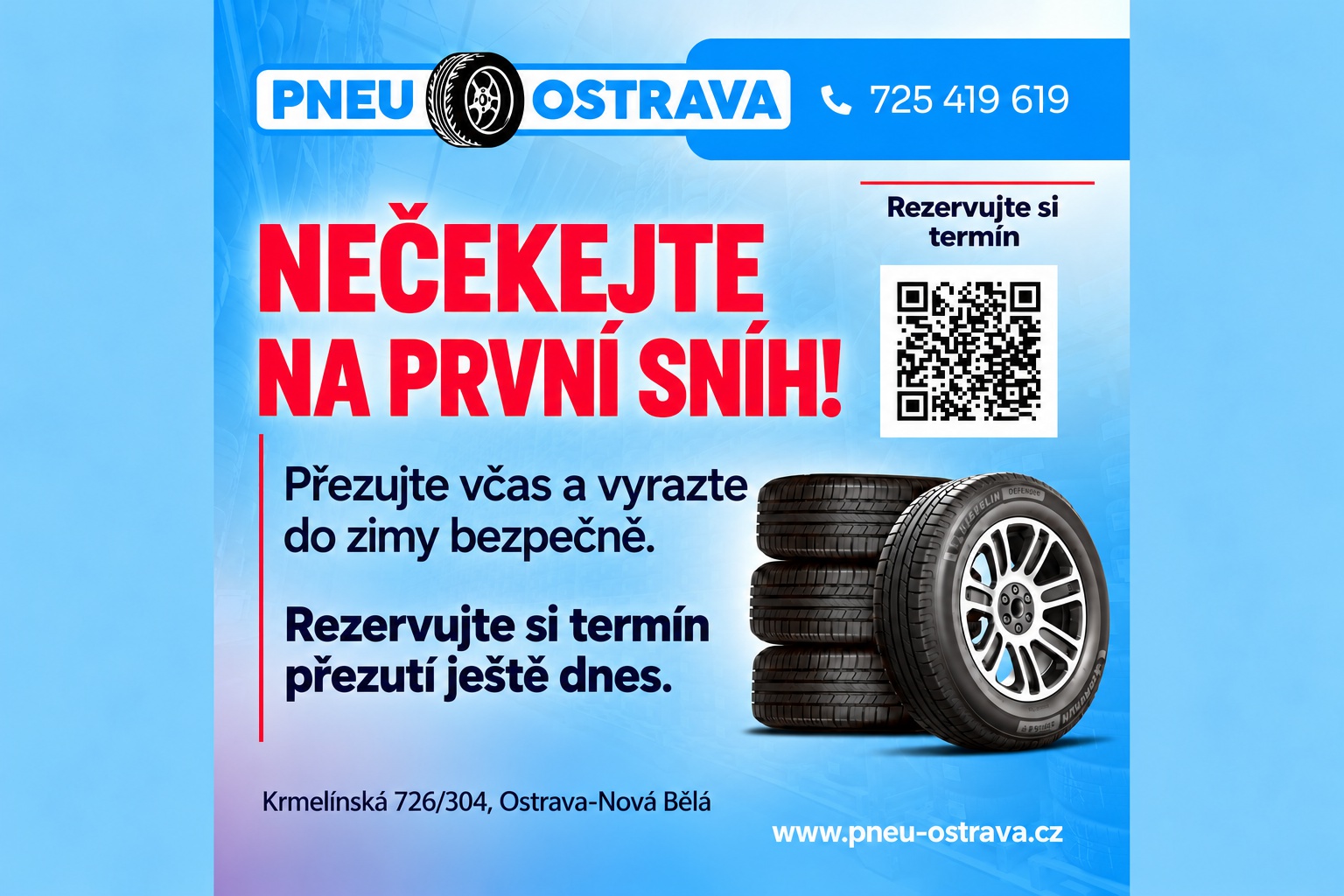 Nečekejte na první sníh – přezujte včas!