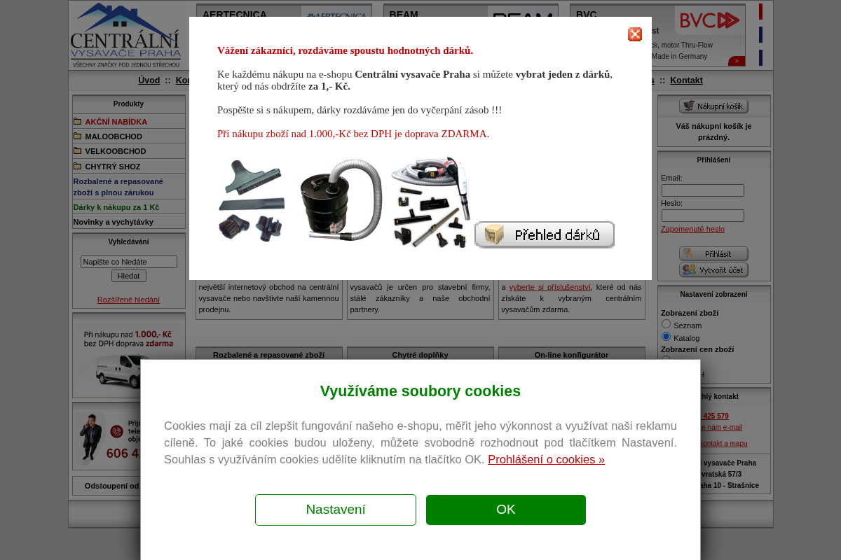 Centrální vysavače shop.cz