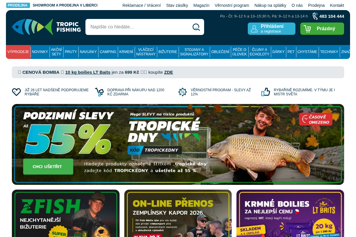 TROPIC FISHING - RYBÁŘSKÉ POTŘEBY