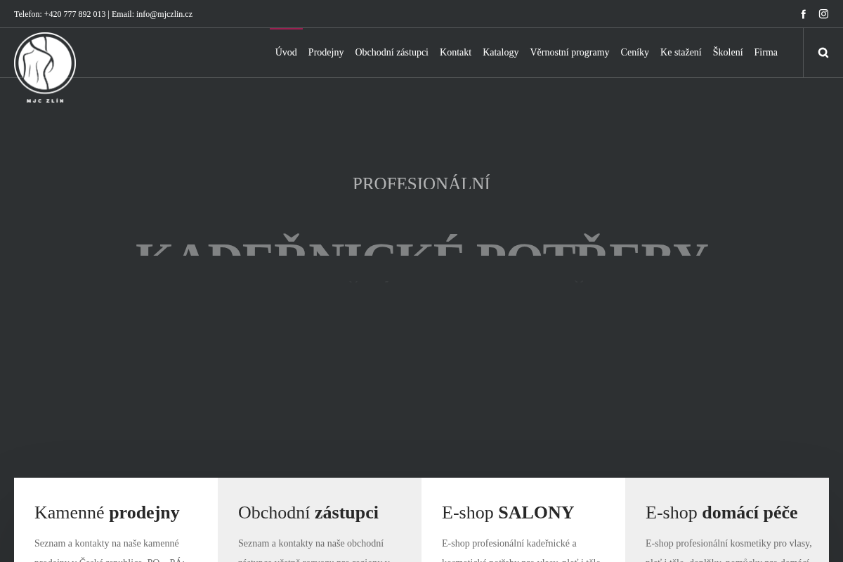 MJC Zlín - potřeby pro kadeřníky