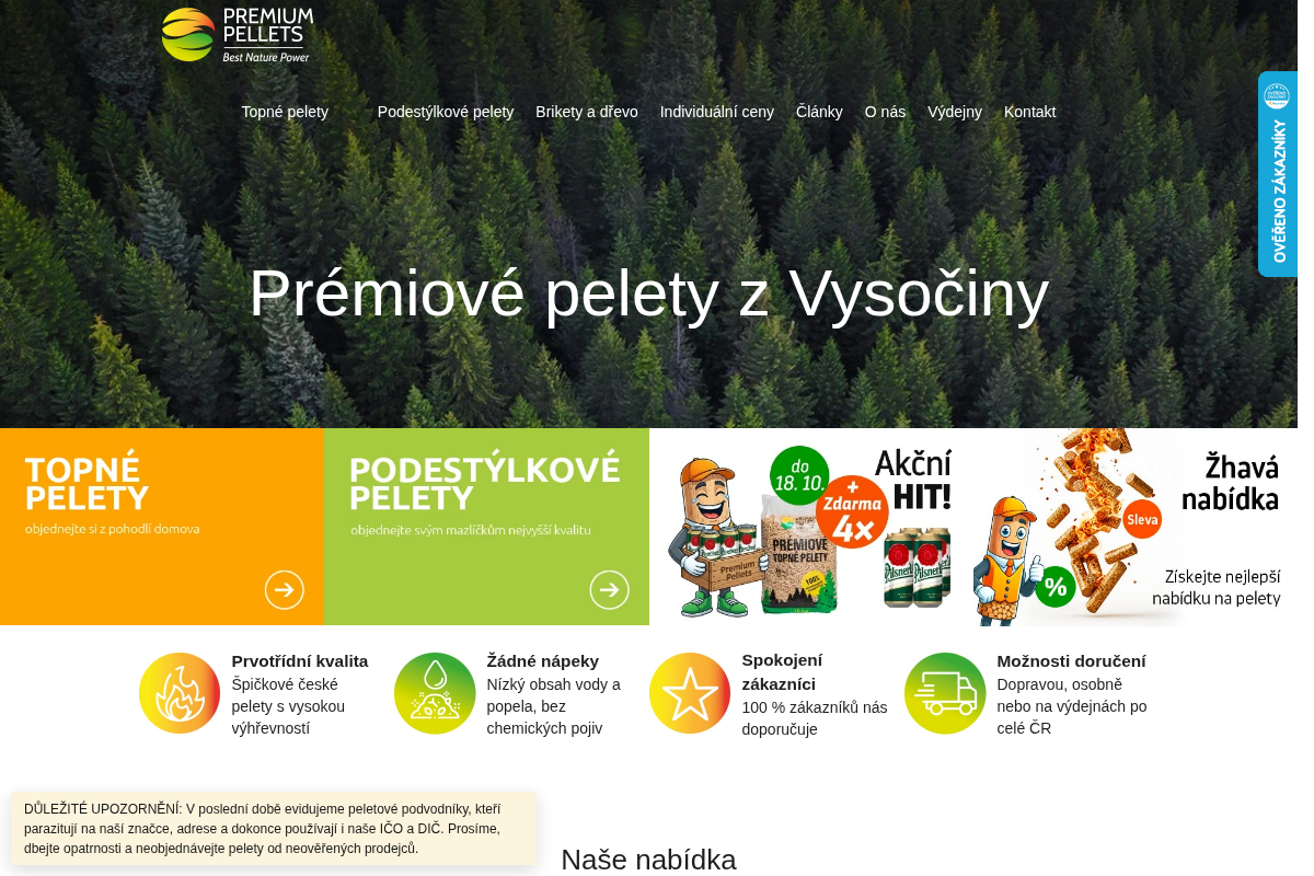Pelety - premium.cz
