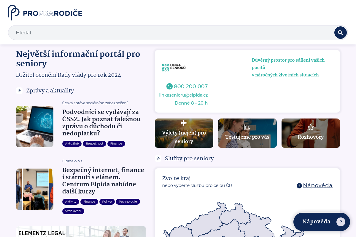 Proprarodiče.cz a Emaminy.cz