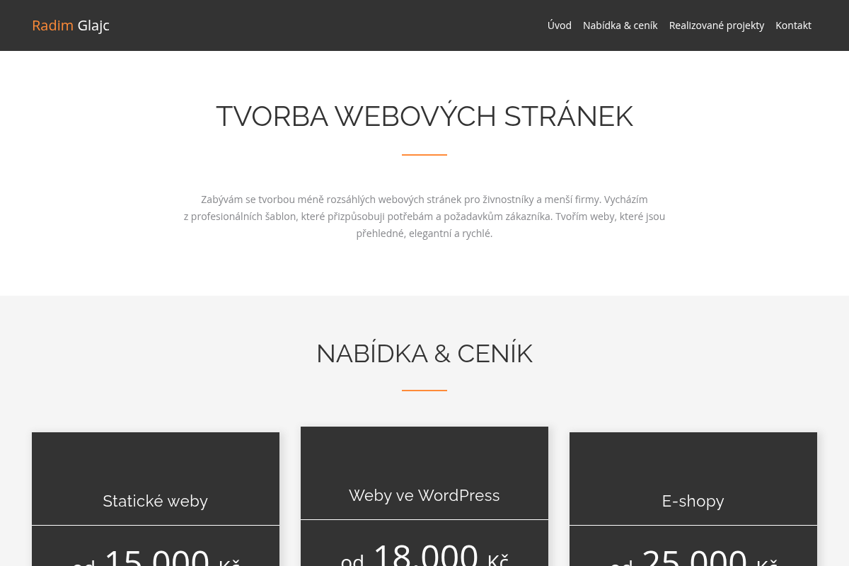 Tvorba webů u hřiště