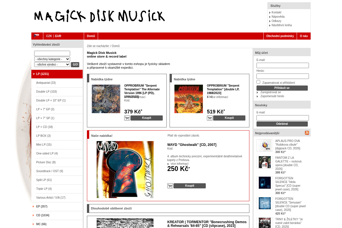 Magick Disk Musick – online store & record label