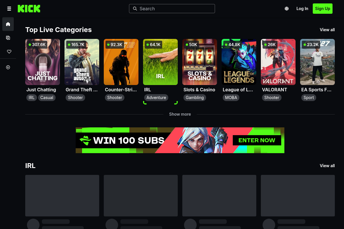 KICK: Live Streaming
