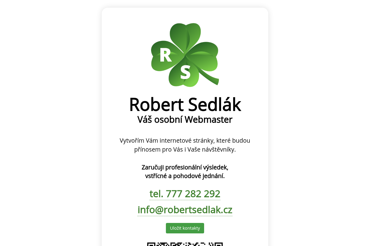 Webmaster - Robert Sedlák