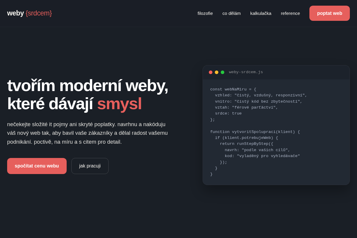 weby {srdcem}