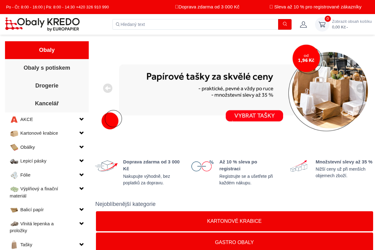 Obaly KREDO