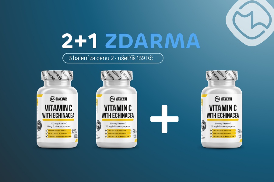 Vitamin C s echinaceou – 2+1 zdarma