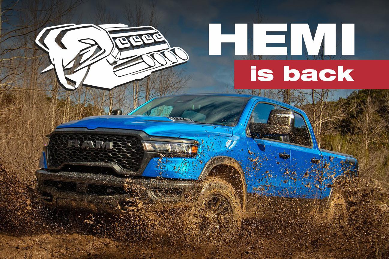 HEMI is BACK - RAM 1500 V8 opět skladem
