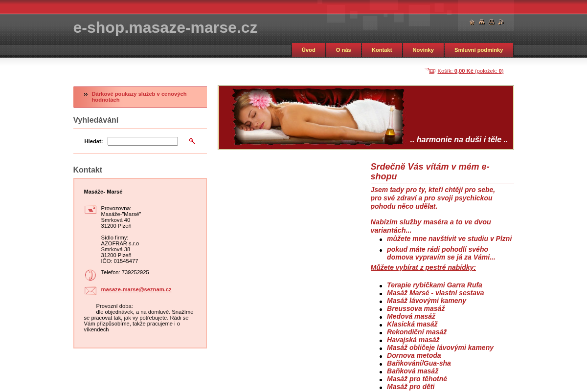 E-shop.masaze-marse.cz