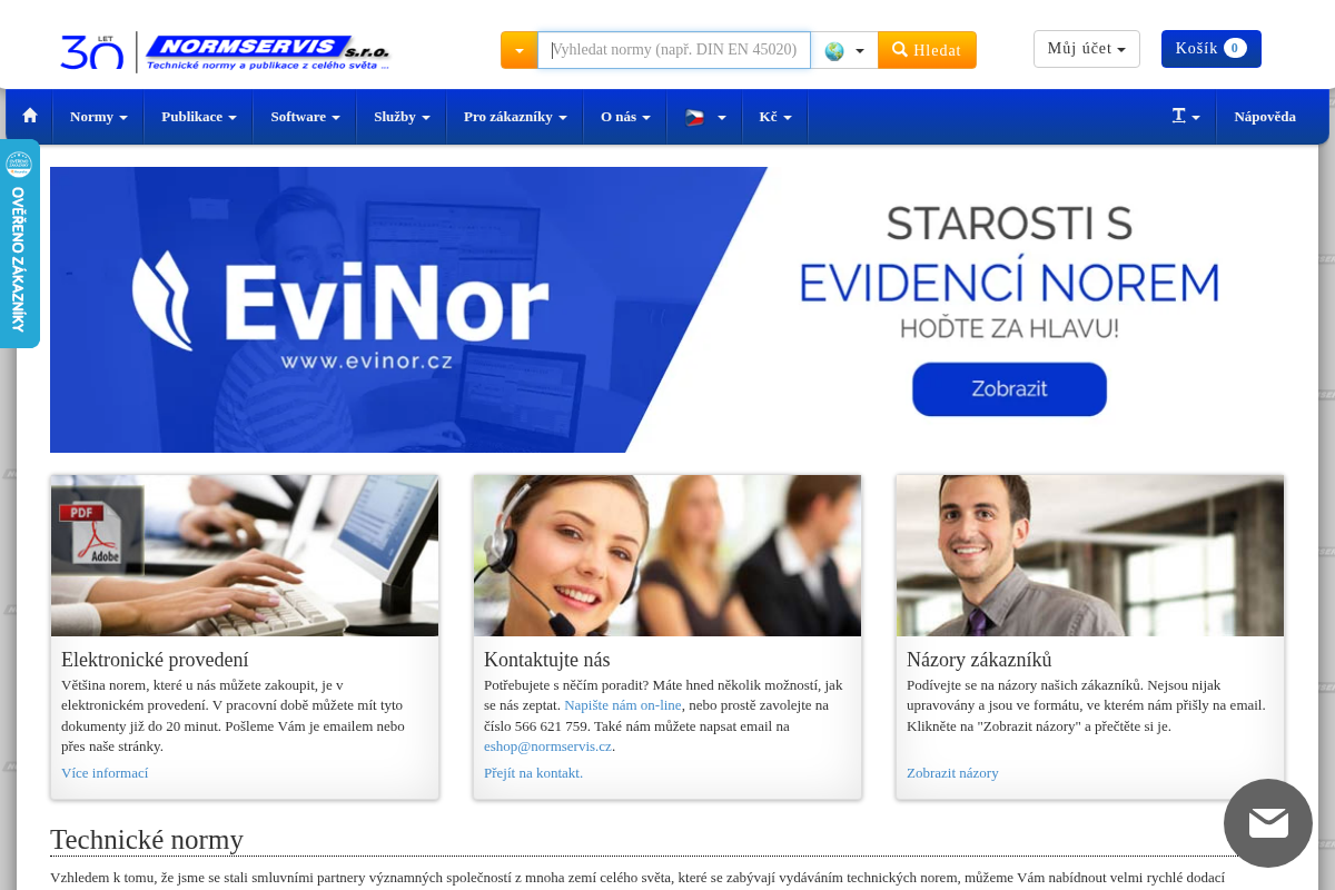 NORMSERVIS s.r.o. - technické normy a publikace z celého světa