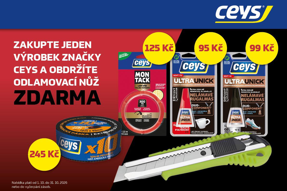 Lepení se značkou Ceys