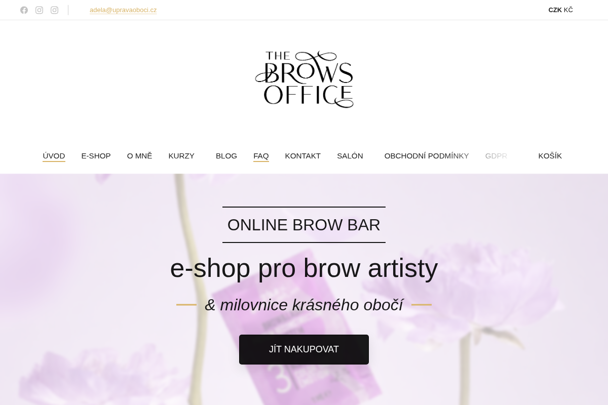 The Brows Office - úprava obočí Adéla Dort
