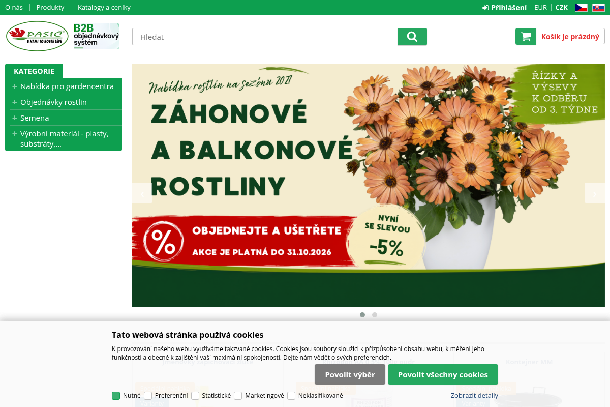 Pasič - Vše pro zahradnictví