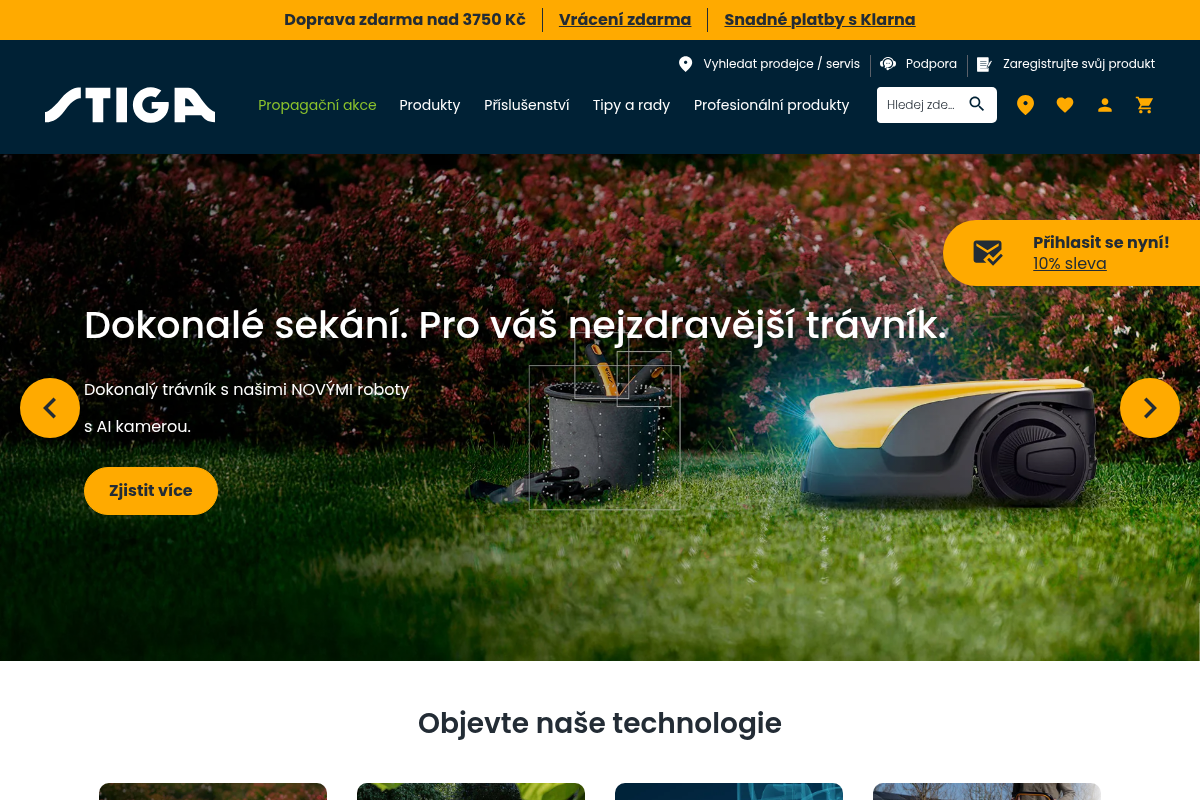 Stiga.com/cz