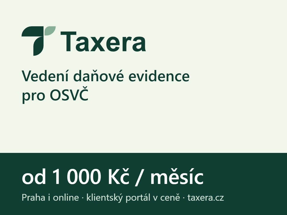 Vedení daňové evidence pro OSVČ