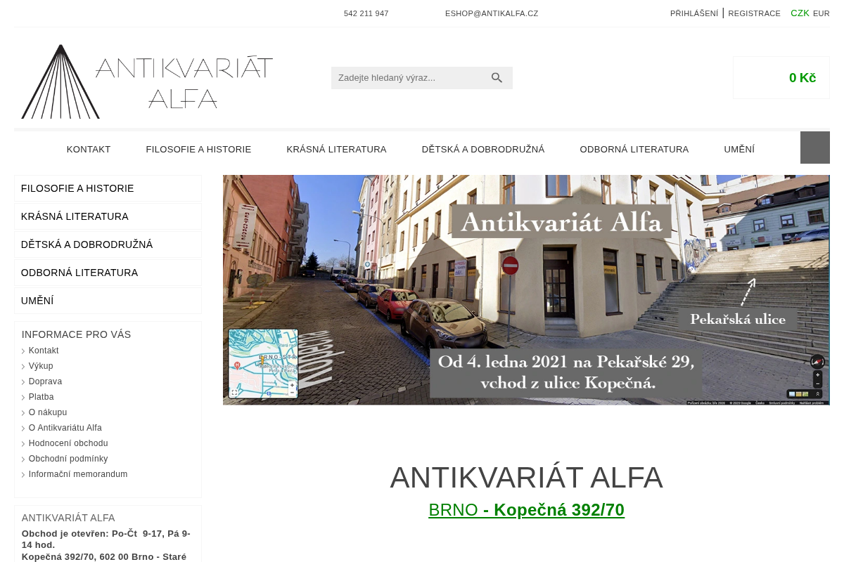 Antikvariát Alfa