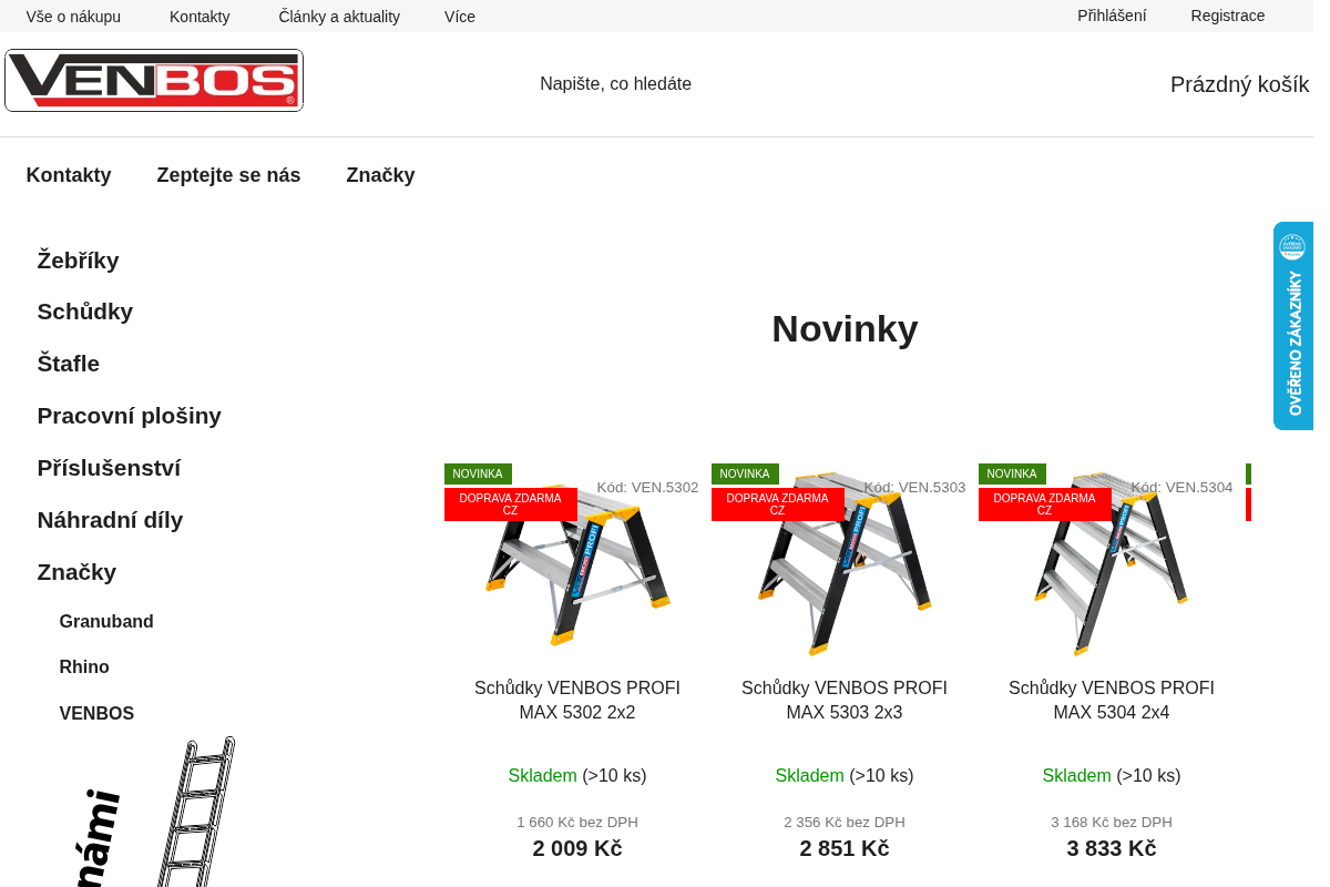 Zebriky-venbos.cz