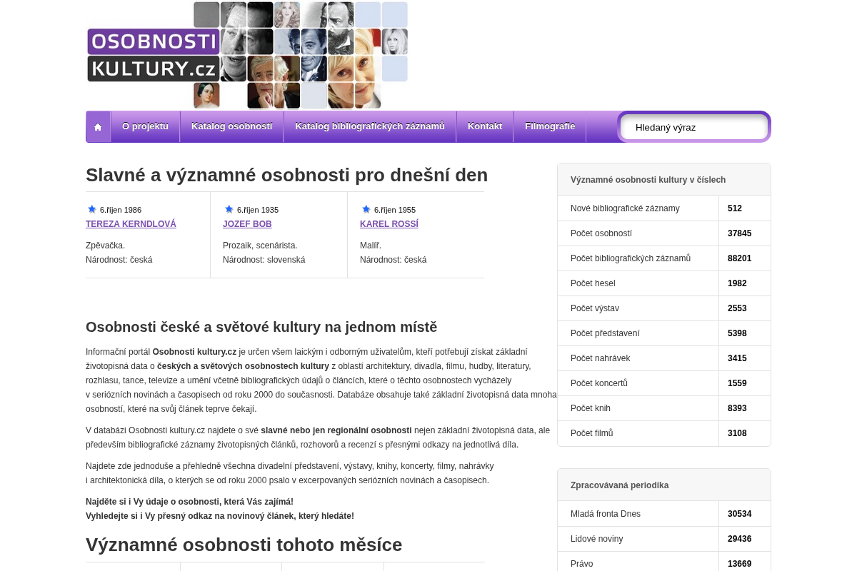Osobnosti-kultury.cz foto 1